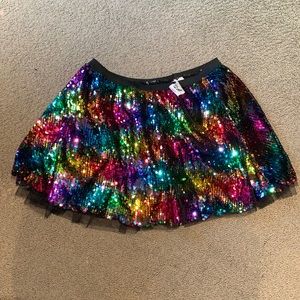 Rainbow sequin tutu/skirt